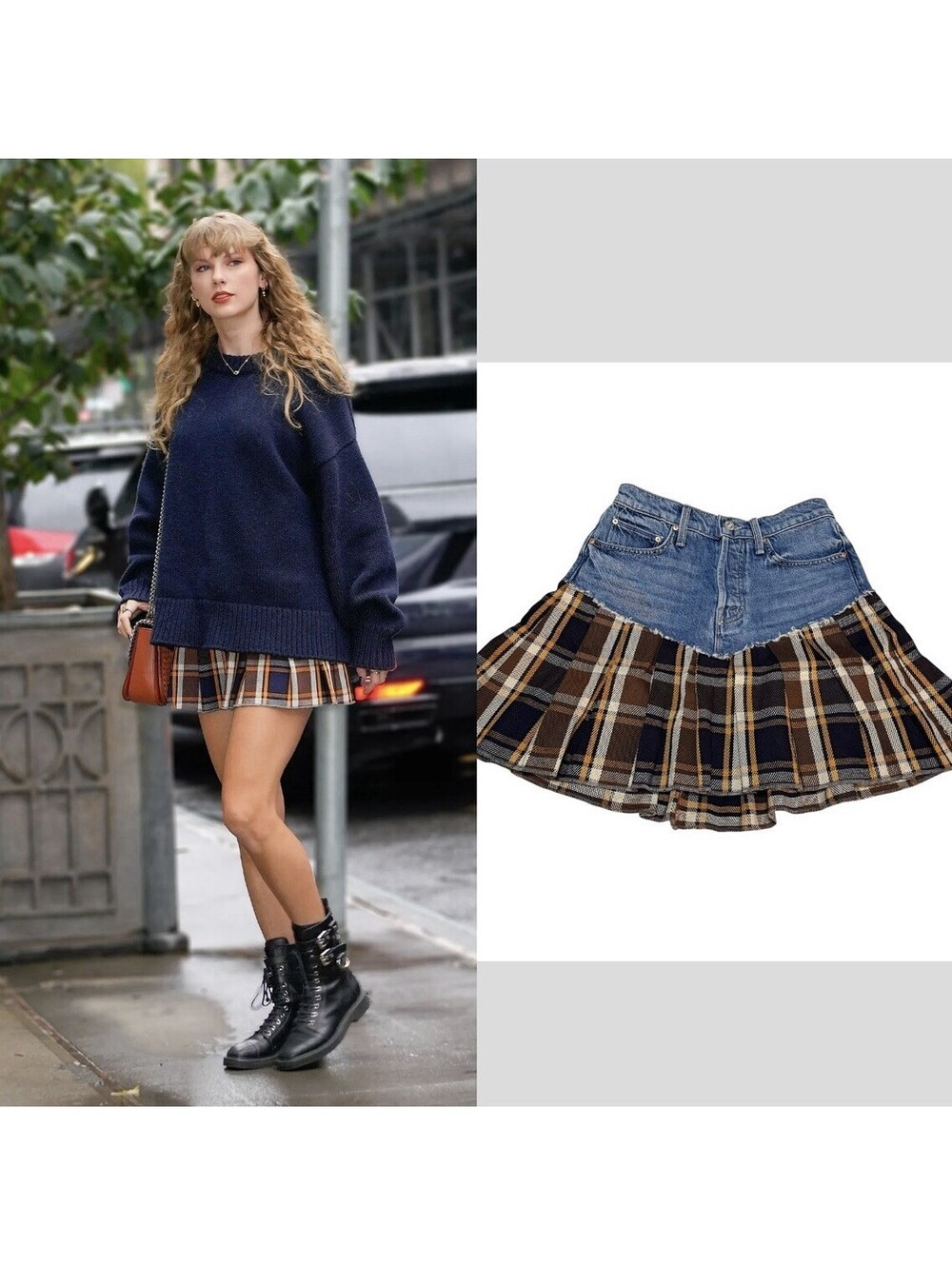 MOTHER Skirt 24 Fluff and Fold Pleated Mini Academia Preppy ASO Taylor Swift